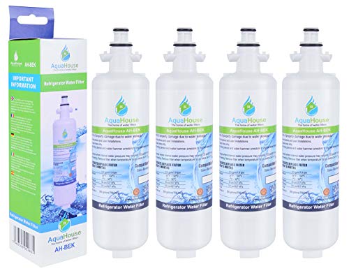 4x AquaHouse AH-BEK Kühlschrank Wasserfilter für Beko 4874960100, Howdens HJA6110, Lamona LAM6100, Blomberg KFD9952PXDUK, Grundig GSN9440XA, Öfen Kompatibel von AquaHouse