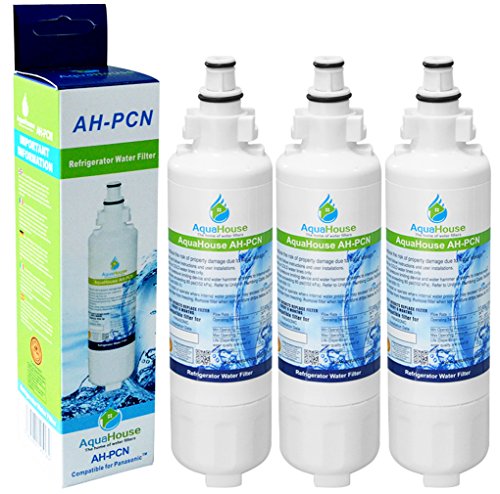 AquaHouse AH-PCN Wasserfilter Kompatibel mit Panasonic Kühlschrank CNRAH-257760, CNRBH-125950, NR-B54X1, Kühlschrank Wasserfilter (3 Stück) von AquaHouse