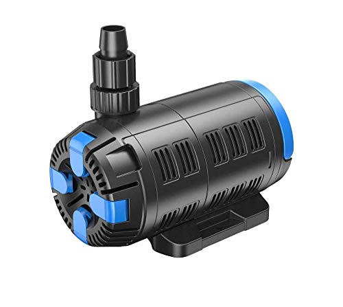 AquaOne CET-8000 regelbare Eco Teichpumpe 18-80 Watt 3500 bis 8000 L/h I Hochwertige Teichpumpe mit multifunktionalen Kontroller I Spezielle Pumpe für den Gartenteich I Filterpumpe Teich I Teich Pumpe von AquaOne