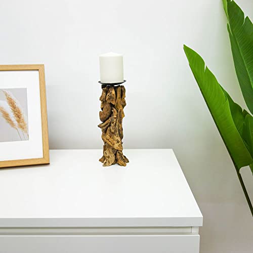 AquaOne Kerzenständer Turin I Treibholz Natur Stumpenkerzen Ständer Größe XL 25-27 cm Naturholz Rustikal I Holz Möbel Deko I Handarbeit Wurzel Unikat AquaOne Kerzenständer Turin I Treibholz Natur Stumpenkerzen Ständer Größe XL 25-27 cm Naturholz Rustikal I Holz Möbel Deko I Handarbeit Wurzel Unikat von AquaOne