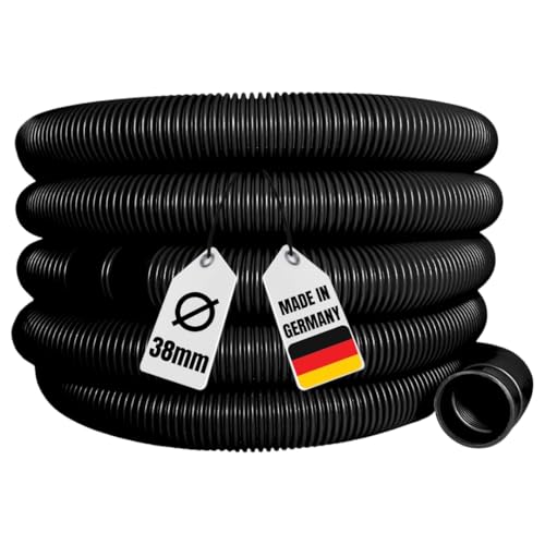 AquaOne Poolschlauch 38mm schwarz 1,5 Meter 1 1/2" Hochwertiger Pool Schlauch für Garten & Schwimmbad Solarschlauch Schwimmbadschlauch Saugschlauch Pumpenschlauch Flexibel Wasserschlauch von AquaOne