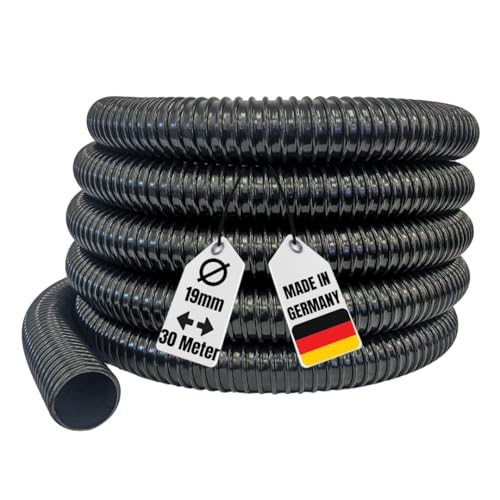AquaOne Teichschlauch 19 mm 3/4' 30 Meter I Hochwertiger Teich Schlauch für Garten & Teiche I Teichschlauch I Spiralschlauch I Saugschlauch I Pumpenschlauch I Flexibel Wasserschlauch von AquaOne
