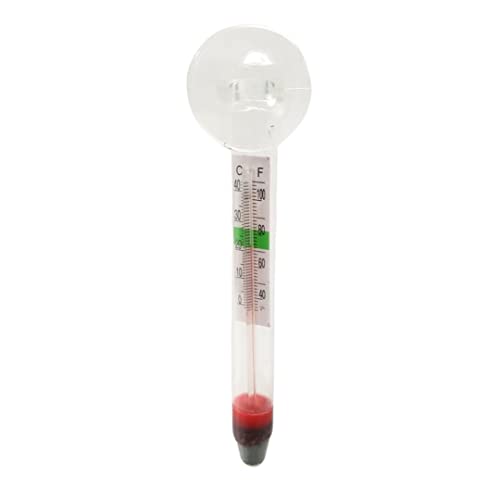 AquaOne Thermometer mit Saugnapf für Süß & Meerwasser geeignet WDJ-02 Temperatur Thermostat Aquarium von AquaOne