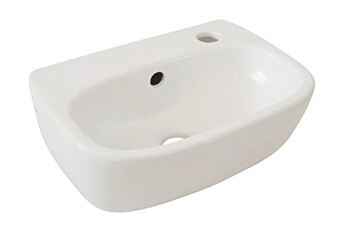 AquaSu Handwaschbecken minoLa, 36 cm, Weiß, Waschtisch, Gäste-WC von aquaSu