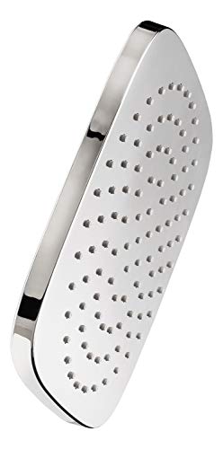 aquaSu® Kopfbrause Oliva mit 1 Strahlart | eckig | chrom | 25 x 25 cm Sprayplatte | mit Kugelgelenk | Antikalk-Noppen | Standard-Gewinde: 1/2 | Wellness-Regendusche | 72277 3 von aquaSu