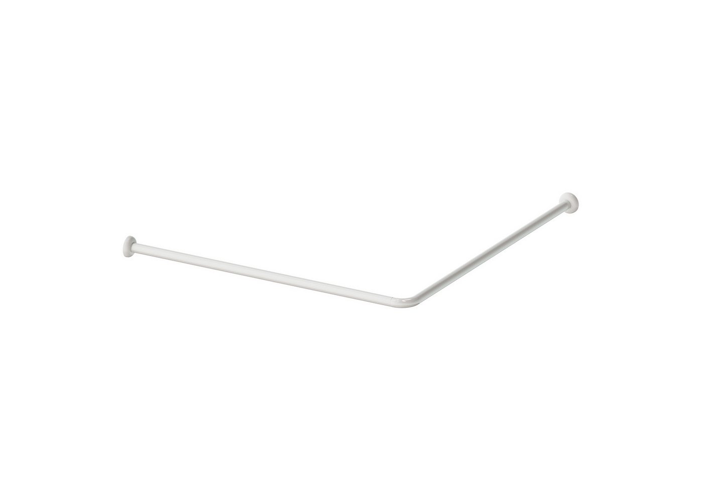 Aquabad® Duschvorhangstange Hastaflex Square Duschvorhangstange, 2-läufig, Aluminium, 90x90cm von Aquabad®