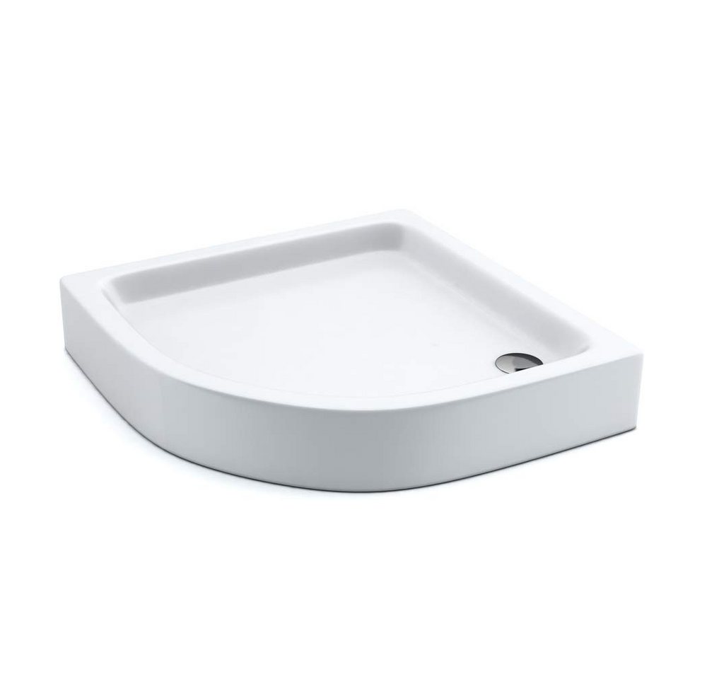 Aquabad® Duschwanne FORTA, Viertelkreis, Acryl, 1-St., Duschwanne, 80x80 cm R55 von Aquabad®