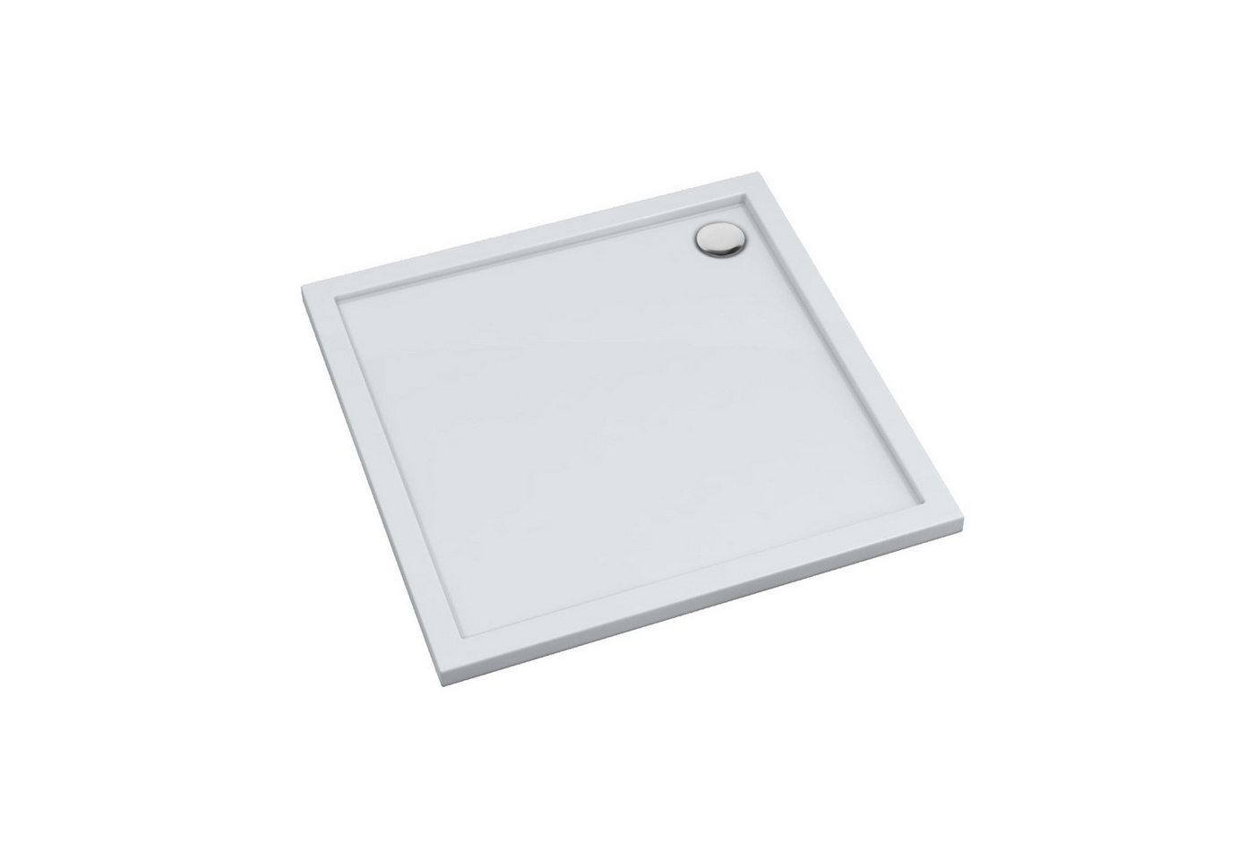 Aquabad® Duschwanne VILLA Smooth White, Quadrat, Acryl, 1-St., Duschwanne, 80x80 cm von Aquabad®
