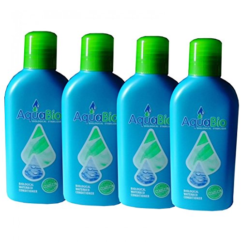 AquaBio biologischer Wasserbett Konditionierer Superkonzentrat 140ml (4er Pack) von BIOAQUA