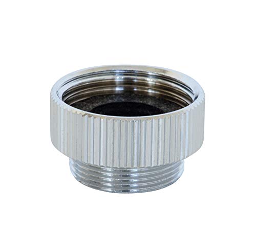 3/4 Zoll IG x M22 AG, Chrom, Übergang M22x1AG auf 3/4" IG - Um von einem M22 Perlstrahlergewinde zu einem 3/4 Zoll-Gewinde zu kommen. Mit Dichtung. von Aquadea