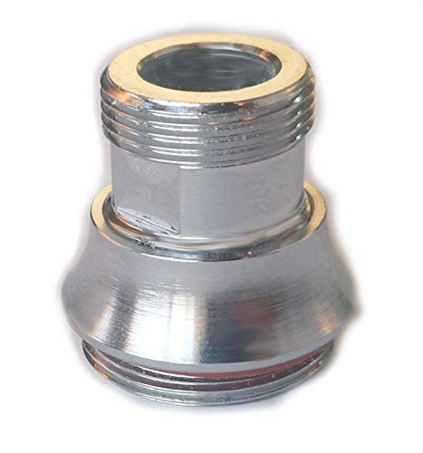 M17 AG - M22 AG Adapter - zum Anbringen eines günstigen Standard M22 Perlators oder eines Aquadea Kristall-Wasser Wirblers oder Okato Style, Nature Auftischfilter mit Keimsperre von Aquadea