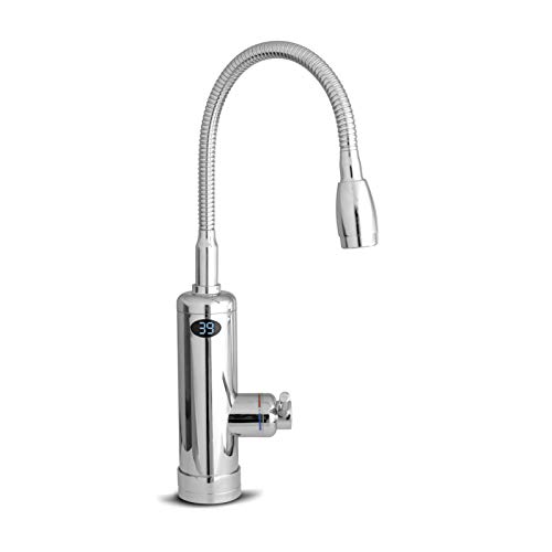 Aquadon Smart Heater Flex Head | Wasserhahn mit integriertem Durchlauferhitzer | flexibler Aufsatz | digitale LED-Temperaturanzeige | Armatur | Boiler von Aquadon