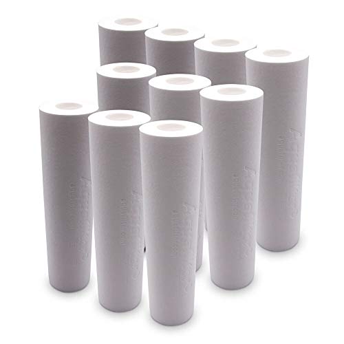 Aquafilter Polypropylene Sedimentfilter. Feinheit 1µ für 10 Zoll Gehäuse | 10er Pack von Aquafilter