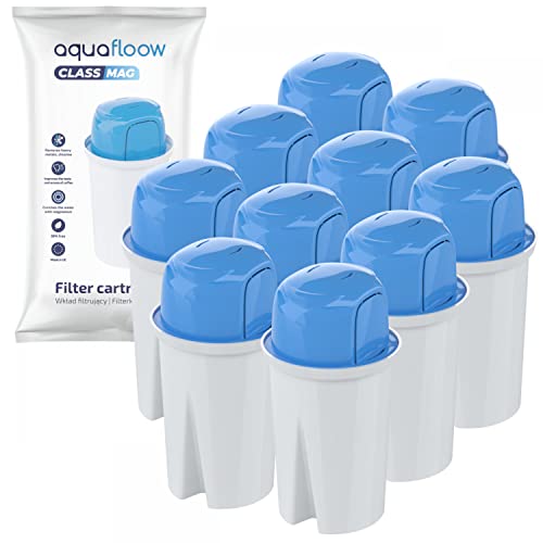 Aquafloow ClassMag 10 Stück Magnesium Wasserfilter Kartuschen Für Wasserfilter Kanne | Filter Säubern Das Wasser Und Reichern Es Mit Magnesium An | Ersatz Classic wie Brita Classic, Dafi Family Astra von Aquafloow