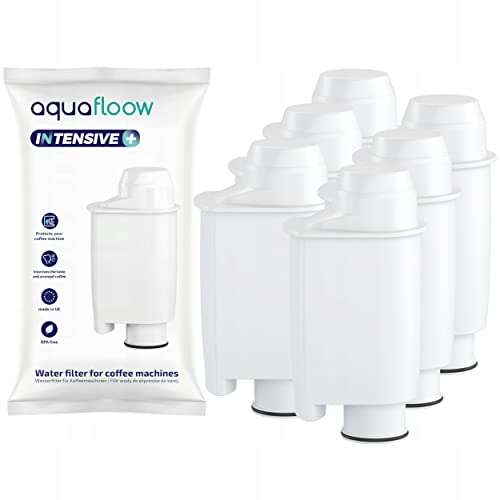 Aquafloow Intensive+ 6x Wasserfilter für Kaffeevollautomat Saeco | Ersatz für Brita Intenza+ Wasserfilter | Kompatibel Mit Saeco CA6702/00, Passt zu Saeco® CA6702/00, Gaggia (6 Pack) von Aquafloow