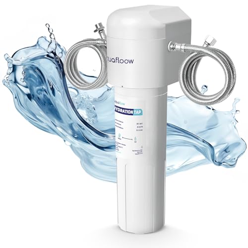 Aquafloow Untertisch Wasserfiltersystem, Chlorreduzierung Wasserfilter Aktivkohlefilter, Direkter Verbinden mit Küchenhahn, 30.000 Liter Hohe Chlor-Reduktionskapazität oder oder 6-12 Monate Aquafloow Untertisch Wasserfiltersystem, Chlorreduzierung Wasserfilter Aktivkohlefilter, Direkter Verbinden mit Küchenhahn, 30.000 Liter Hohe Chlor-Reduktionskapazität oder oder 6-12 Monate von Aquafloow