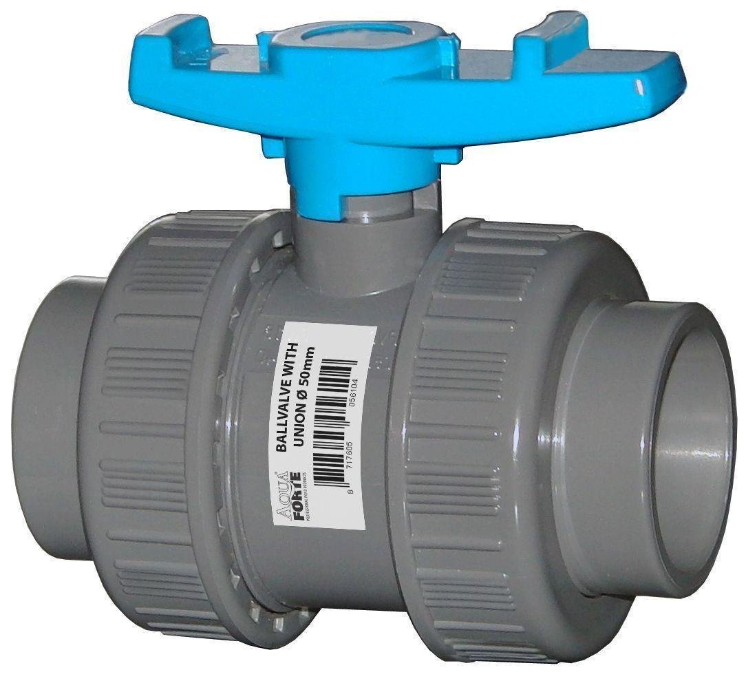 Aquaforte Kugelhahn Aquaforte Kugelhahn Kugelventil 50 mm PVC mit beidseitiger Klebemuffe Aquaforte Kugelhahn Aquaforte Kugelhahn Kugelventil 50 mm PVC mit beidseitiger Klebemuffe von Aquaforte