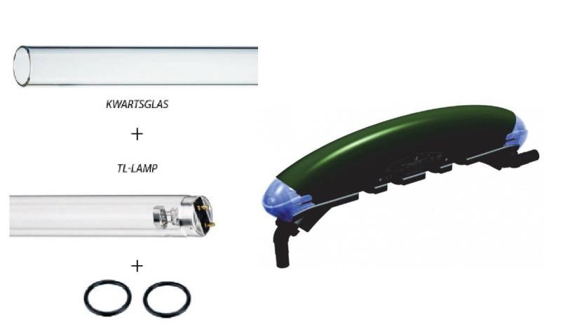 Aquaforte UVC-Klärer Pro Clear UVC Set TMC 55 Watt UVC Lampe + Glas von Aquaforte
