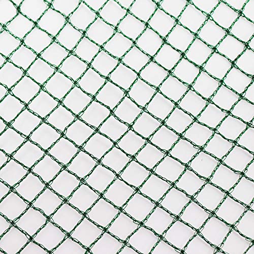 Aquagart® Teichnetz, 10m x 10m, dunkelgrün, besonders engmaschig: Maschenweite 12mm x 12mm, Laubnetz, Teichabdecknetz, Vogelabwehrnetz, Reihernetz robust von Aquagart