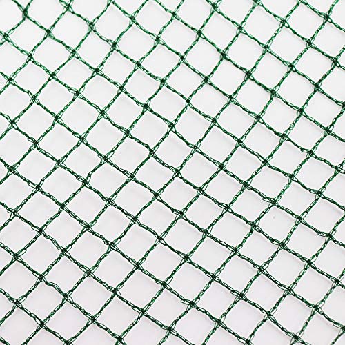 Aquagart® Teichnetz, 15m x 10m, dunkelgrün, beonders engmaschig: Maschenweite 12mm x 12mm, Laubnetz, Teichabdecknetz, Vogelabwehrnetz, Reihernetz robust von Aquagart