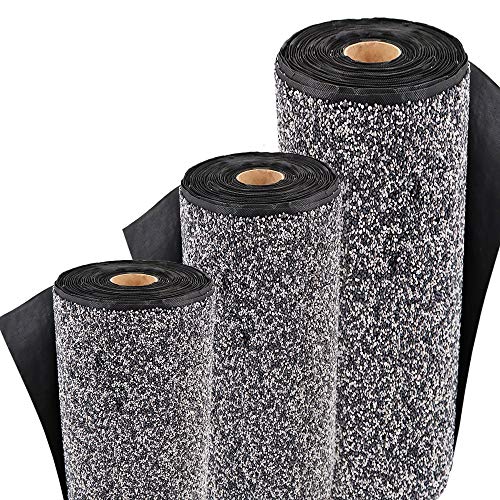 Aquagart Premium Teich Steinfolie grau I Steinfolie Teich-Folie für Bachlauf Gartenteich Zubehör I Epdm-Folie Stein-Matte Teichrand Teichzubehör I Kiesfolie (Steinfolie 100cm breit, 10m) von Aquagart