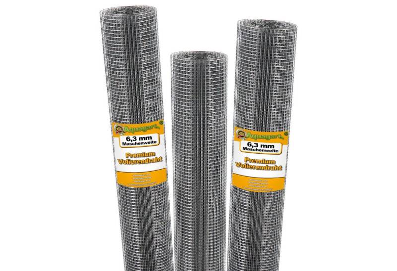 Aquagart Volierendraht 50m x 1m Volierendraht Drahtgitter Schweissgitter Wühlmausgitter, (1-St) Aquagart Volierendraht 50m x 1m Volierendraht Drahtgitter Schweissgitter Wühlmausgitter, (1-St) von Aquagart