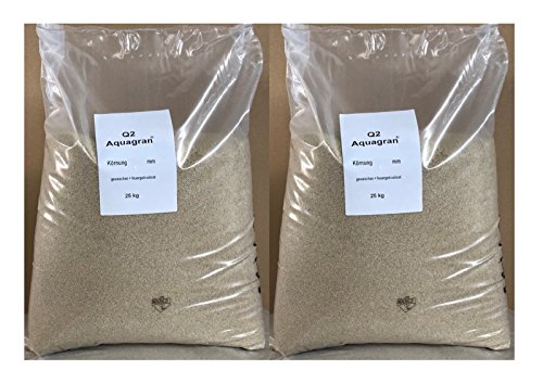 Aquagran 2 x 25 kg Filtersand 0,71-1,25 mm Quarzsand für Sandfilteranlage Poolfilter Aquagran 2 x 25 kg Filtersand 0,71-1,25 mm Quarzsand für Sandfilteranlage Poolfilter von Aquagran
