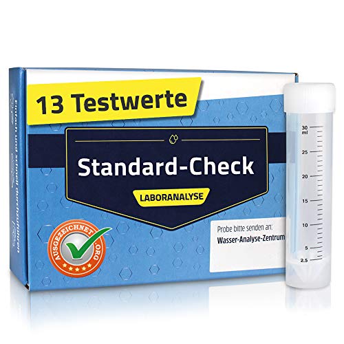 Labor-Wassertest Standard – 13 Testwerte – für Trinkwasser und Leitungswasser – Wasseranalyse im deutschen Fachlabor von Aquakaiser