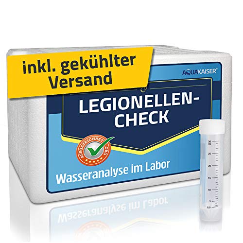 Wassertest auf Legionellen – inkl. Kühlbox und Laboranalyse – Legionellentest für Haushalt, Whirlpool, Garten von Aquakaiser
