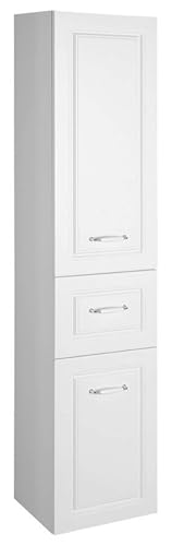 Hochschrank FAVOLO mit Wäschekorb 40x184x31 cm, weiß matt von Aqualine