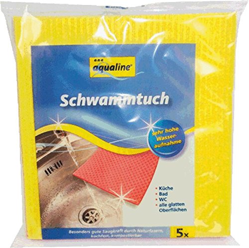 Schwammtuch 26167 18x22cm farbig sortiert 5 St./Pack. 26167 von Aqualine