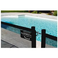 Aqualux - Schutzbarriere für eingelassene Pools nora schwarz, 3,2 Meter Modul von Aqualux