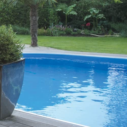 Summerfun Poolinnenhülle rund - 350 x 120 cm - Stärke 0,3 mm - blau - Overlap von Aqualux