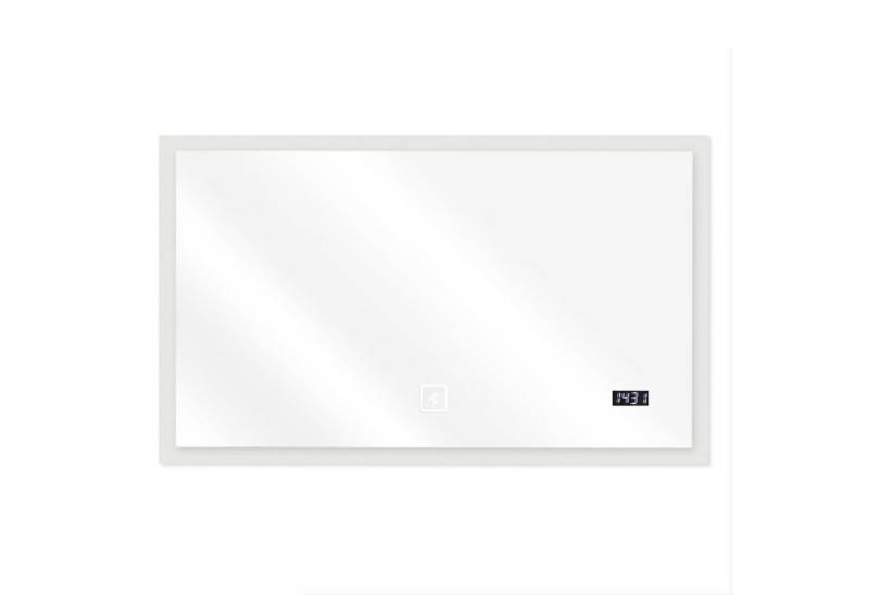 Aquamarin Badezimmerspiegelschrank Badspiegel mit LED - Touchschalter, Digitaluhr - Badezimmerspiegel von Aquamarin