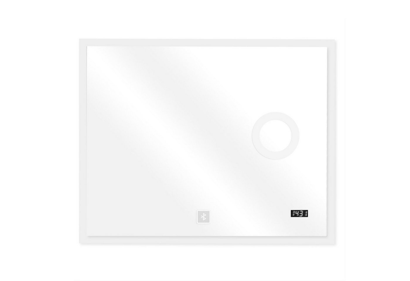 Aquamarin Badezimmerspiegelschrank Badspiegel mit LED - Touchschalter, Digitaluhr - Badezimmerspiegel Aquamarin Badezimmerspiegelschrank Badspiegel mit LED - Touchschalter, Digitaluhr - Badezimmerspiegel von Aquamarin