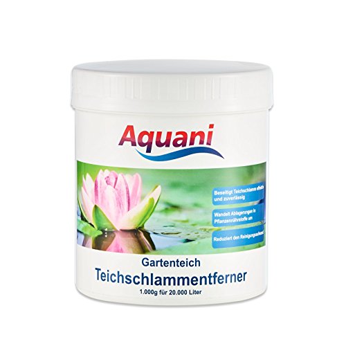 Aquani Teichschlammentferner Gartenteich 1.000g wirkt effektiv gegen Teichschlamm im Teich Macht Schlammsauger überflüssig geruchsfreie Teichpflege auch für Koi und Schwimmteich von Aquani