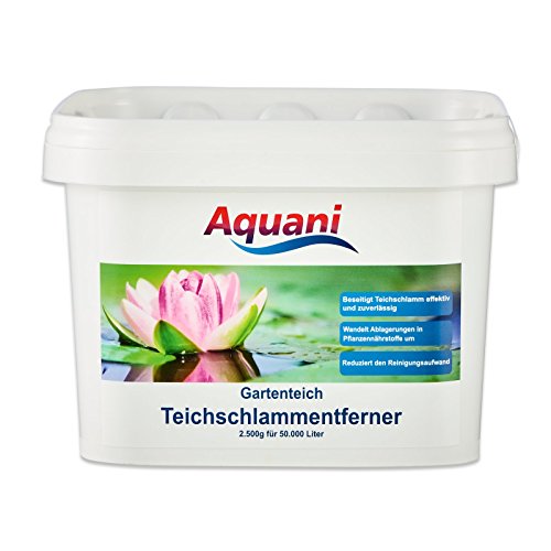 Aquani Teichschlammentferner Gartenteich 2.500g wirkt effektiv gegen Teichschlamm im Teich Macht Schlammsauger überflüssig geruchsfreie Teichpflege auch für Koi und Schwimmteich von Aquani