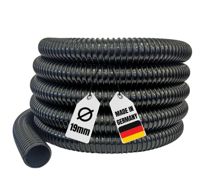 Aquaone Spiralschlauch Teichschlauch Meterware 19 mm 3/4" schwarz Top Qualität Spiralschlauch von Aquaone