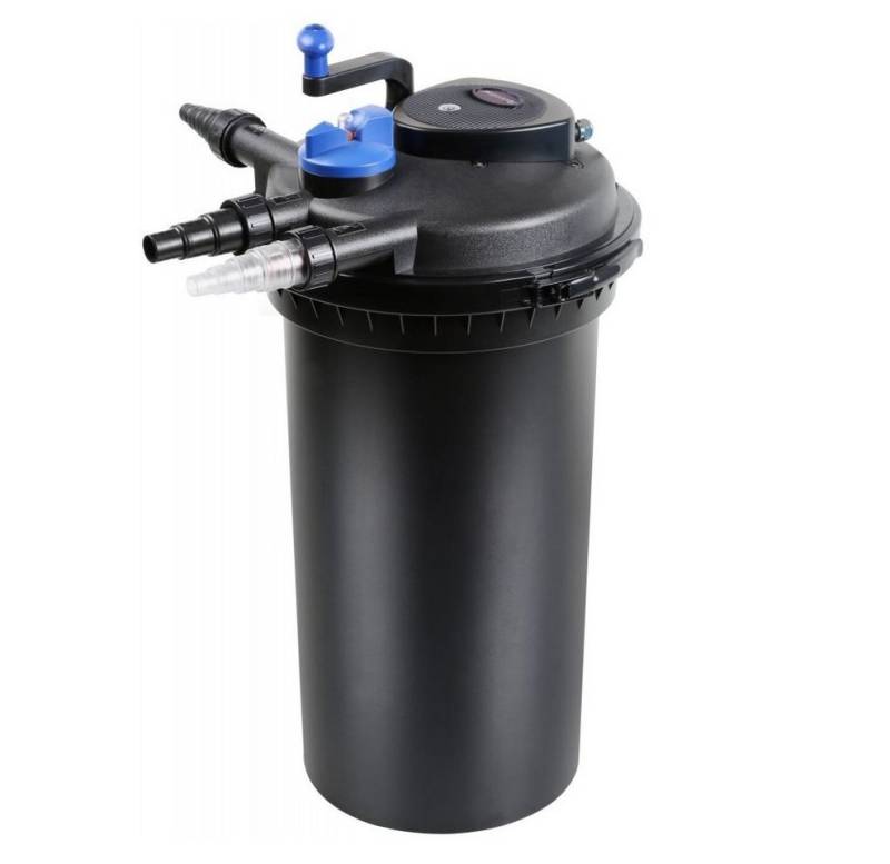 Aquaone Teichfilter AquaOne CPF 15000 Bio Druckteichfilter 30000l Teichfilter Bachlauf inkl.18 Watt UVC Klärer Druckfilter Bachlauf UVC Lampe Klar von Aquaone