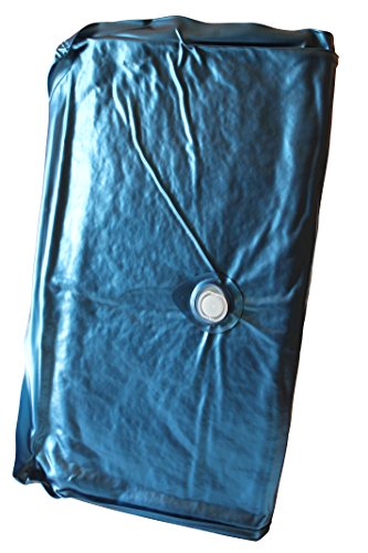 Premium Wasserbettmatratze Duo 180x200 cm eine Wasserkern Seite in blau MESAMOLL2 Vinyl (Beruhigung 99%, 180 x 200 cm) von Aquapur-Wasserbetten