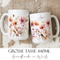 Personalisierte Tasse Mit Namen Aquarell Wildblumen Design Xxl Kaffeebecher Teetasse Heiße Schokolade Geschenke Für Frauen Geschenk Freundin Personalisierte Tasse Mit Namen Aquarell Wildblumen Design Xxl Kaffeebecher Teetasse Heiße Schokolade Geschenke Für Frauen Geschenk Freundin von AquarellMugs