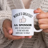 Aa-Sponsor-Geschenke, Aa-Sponsor-Becher, Nüchternheits-Geschenke, Sucht Genesung, Zum Geburtstag, Anerkennung, Dankeschön-Geschenk, Lustiges von AquariansDream