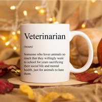 Lustige Tierarzt Definition Becher Personalisierte Neue Geschenk Abschluss Geburtstag Zukunft Student von AquariansDream