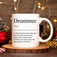 Schlagzeuger Geschenke, Becher, Lustige Geschenke Für Schlagzeuger, Geschenk, Musiker Geschenkidee von AquariansDream