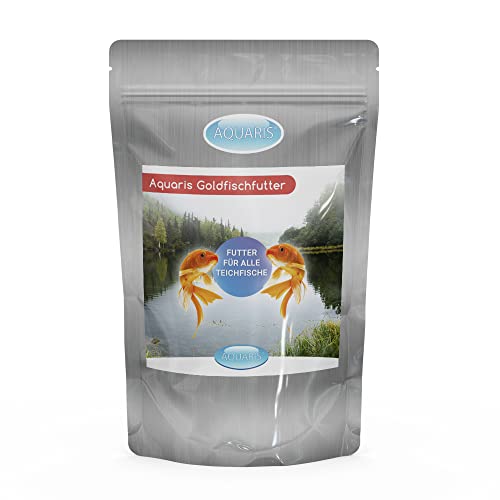 Aquaris Goldfischfutter 3 kg / 3 mm. Nährstoffreiches Hauptfutter für Goldfische, Schleierschwänze und farbenfrohe Teichfische. Fördert Farbenpracht, Immunsystem und Wachstum. von Aquaris