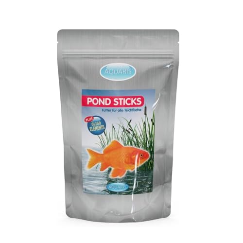 AQUARIS Pond Sticks für Teichfische – 560 g / 7 L. Schwimmendes Fischfutter für Teichfische. Vollwertiges Teichfutter für Goldfische & Koi. Trübt das Wasser Nicht. Leicht verdaulich. von Aquaris