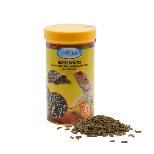 Aquaris Repti Sticks Schildkrötenfutter 75 g / 250 ml. Schildkrötenfutter für Wasser- und Sumpfschildkröten mit Proteinen aus Fisch und Garnelen. Unterstützt die Gesundheit von Panzer und Knochen. Aquaris Repti Sticks Schildkrötenfutter 75 g / 250 ml. Schildkrötenfutter für Wasser- und Sumpfschildkröten mit Proteinen aus Fisch und Garnelen. Unterstützt die Gesundheit von Panzer und Knochen. von Aquaris