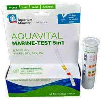 Aquavital Marine-Test 5in1 Teststreifen für Aquarien von Aquarium Münster