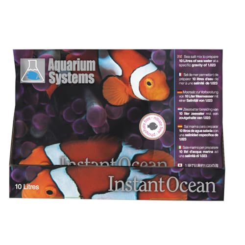 Aquarium Systems 1010000 Aquarien Meersalz Instant Ocean Portionsbeutel, 10 L von Aquarium Systems