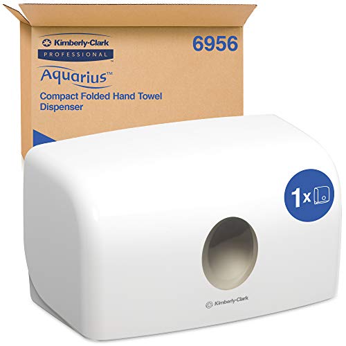 Aquarius Multifold-Handtuchspender 6956, kompakter, weißer Spender für Faltpapiertücher, ideal für eine einfache Reinigung und optimale Hygiene im Waschraum Aquarius Multifold-Handtuchspender 6956, kompakter, weißer Spender für Faltpapiertücher, ideal für eine einfache Reinigung und optimale Hygiene im Waschraum von Aquarius